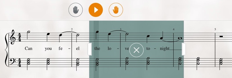 Flowkey - Tutorial für einzelne Bereiche