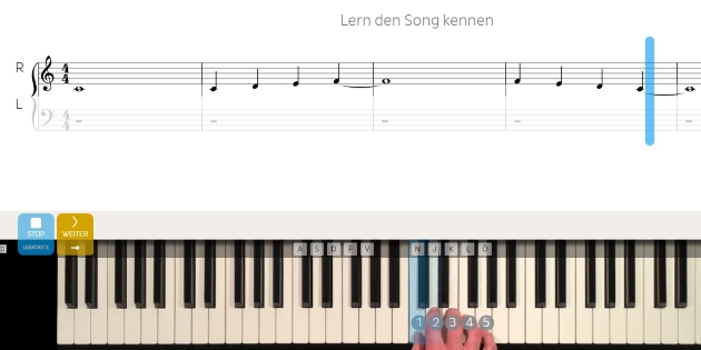 Computer-Keyboard-Song-lernen